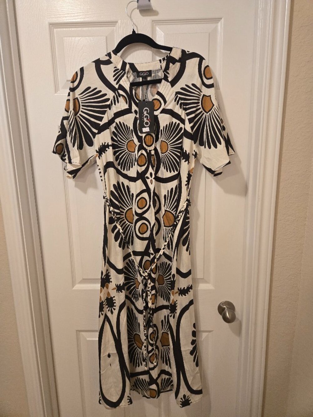 Gigio maxi boho dress size large new
